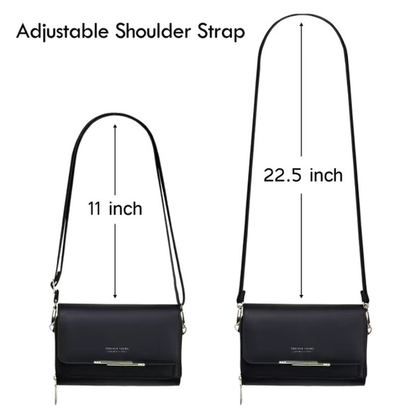 FOREVER LOVELY MADLEY BLACK CROSSBODY BAG - Picture 3 of 3